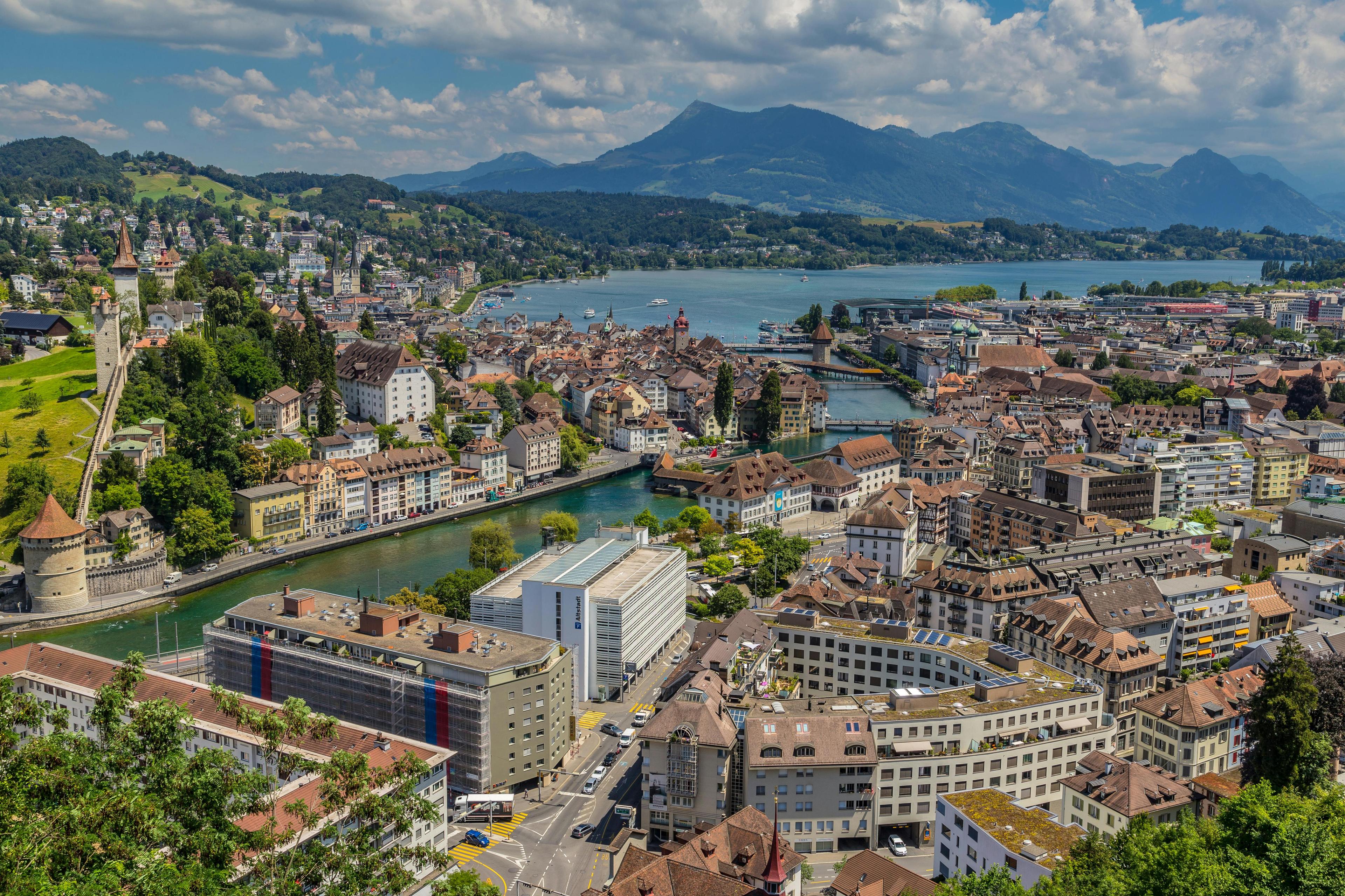 Landschaftsbild von Luzern