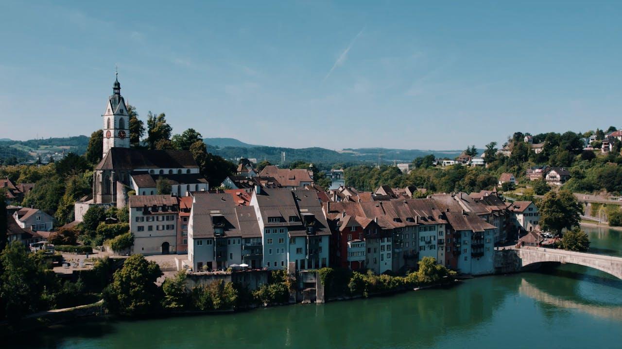 Altstadt von Stein am Rhein am Wasser.
