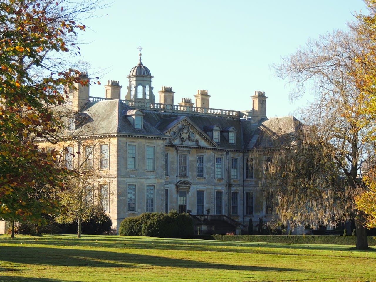 Historic manor house in parkland.