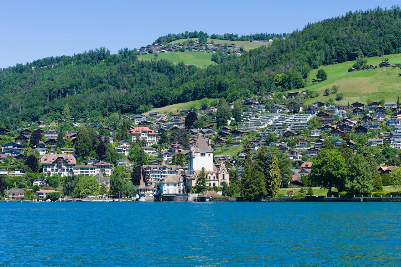 Mountain landscape with an idyllic lake.